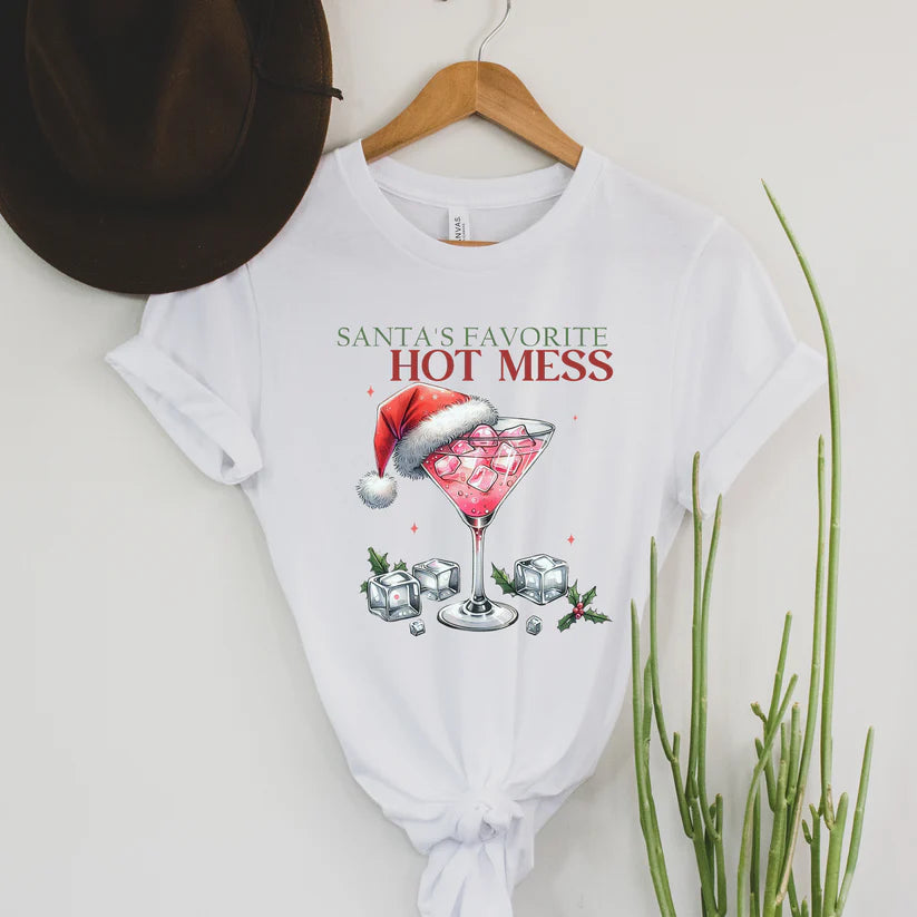 Santas favorite hot mess Tee or Sweatshirt