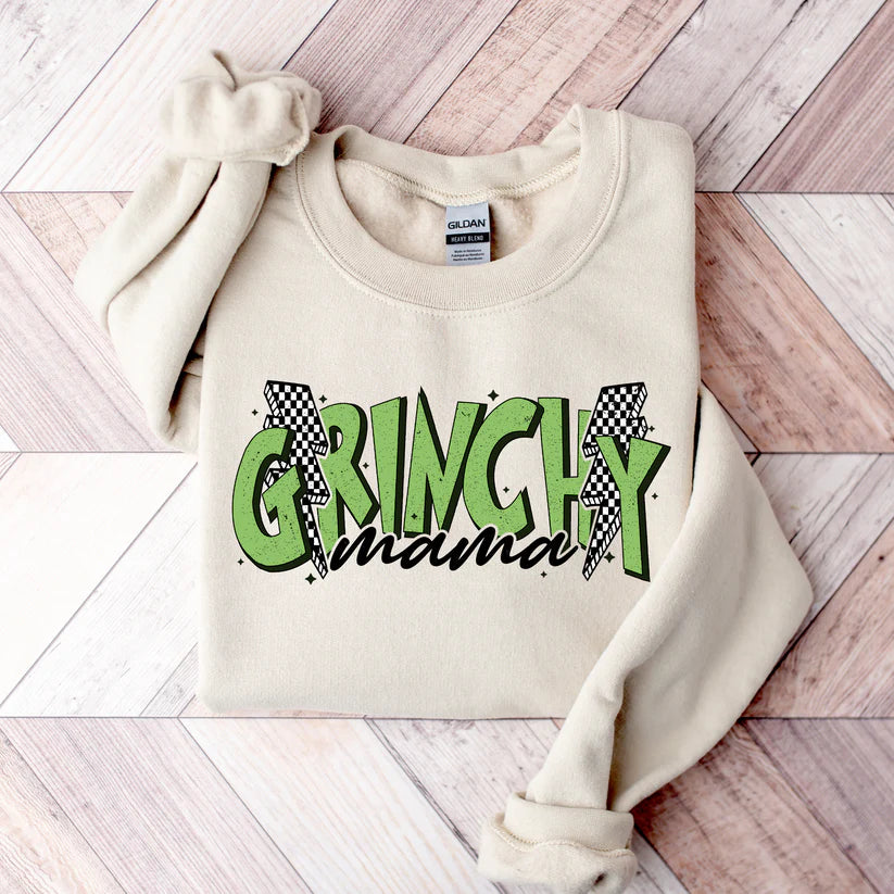 Grinchy Mama Tee or Sweatshirt