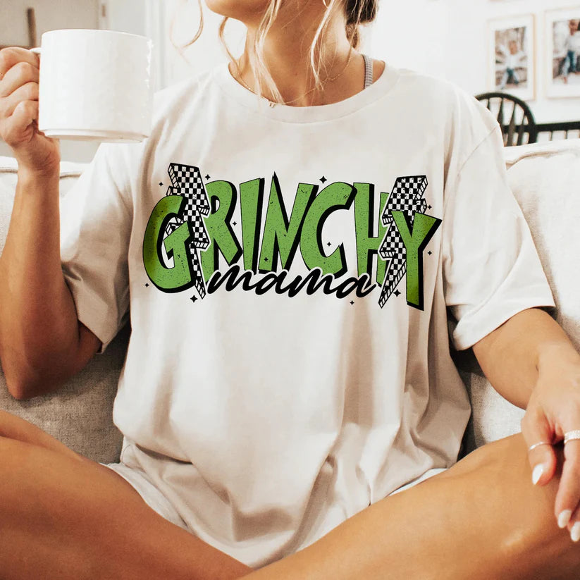 Grinchy Mama Tee or Sweatshirt