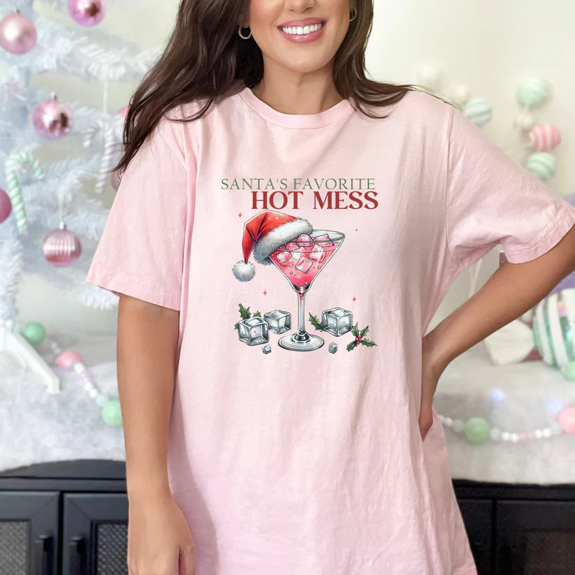 Santas favorite hot mess Tee or Sweatshirt